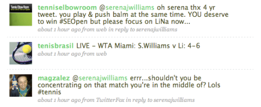 replied to serena *nervously watching serena's fingers during changeover*